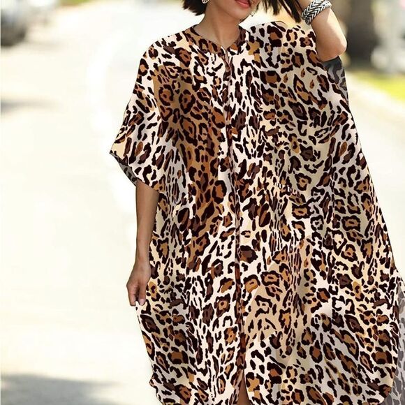 Leopard Kaftan  - Picture 1 of 6